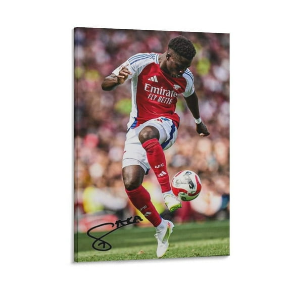 Bukayo Saka Canvas Poster Canvas Poster Wall Art Picture Prints Hanging Photo Gift Decor Home Posters Artworks 20x30inch(50x75cm)