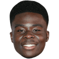 thumbnail image 1 of Bukayo Saka (Smile) Celebrity Mask, Flat Card Face, Fancy Dress Mask, 1 of 5
