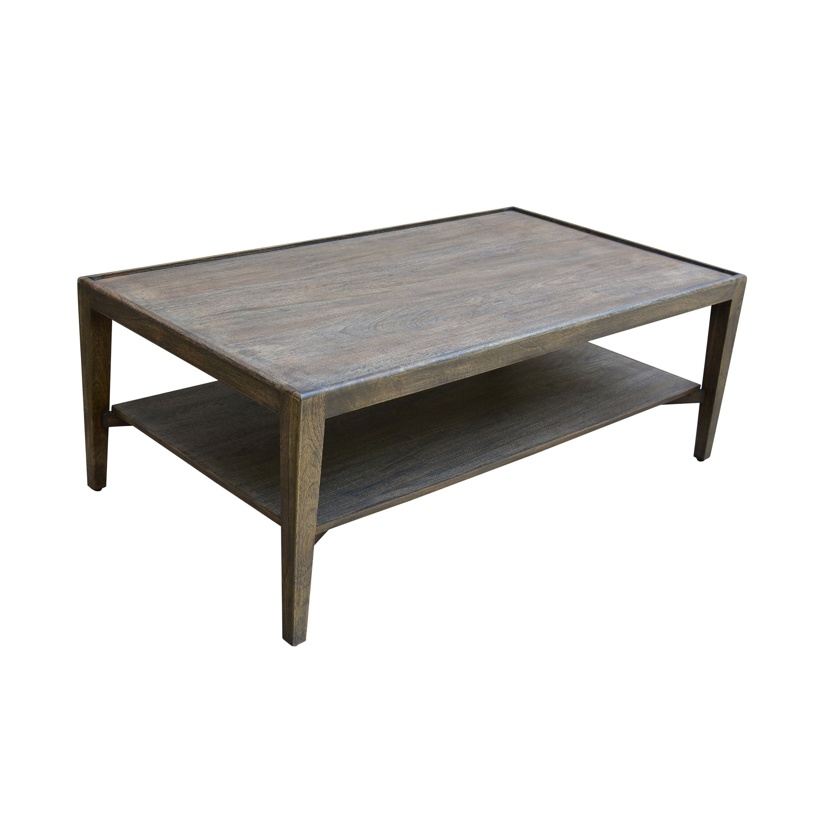Buku Direct Frado 50-inch Rectangular Mango Wood Coffee Table, Mid ...