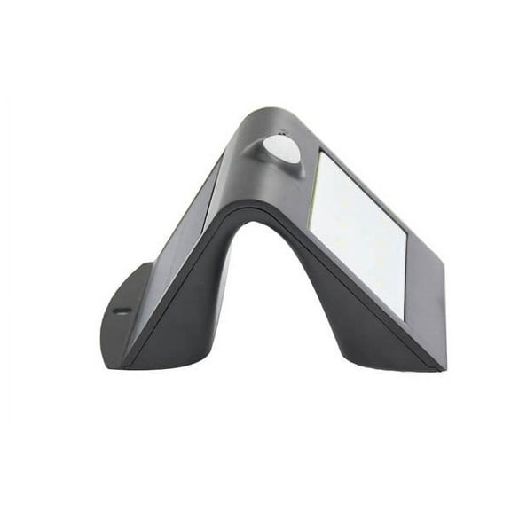 Bulb Basics 2-Pack Mini LED Solar Flood Light Black 3000K + 6000K 200lm 1.5W IP65 Motion Sensor Photocell