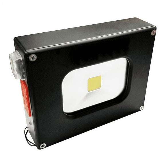 Bulb Basics 2-Pack Rechargeable Mini LED Flood Light & Power Bank Black 6000K 10W