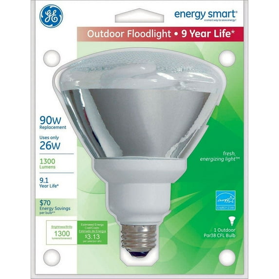 Bulb Cfl Par38 26W 2700K By Ge Mfrpartno 82004