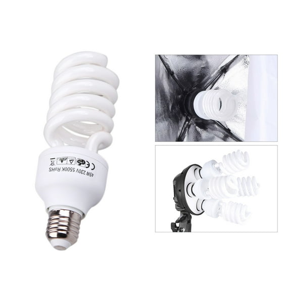 Bulb E27 220V 5500K 45W Photo Studio Bulb Video Photography Daylight Light Lamp