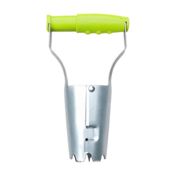 Bulb Planter Tool Hand Garden Transplanter Seed Planting Tool, Galvanized Steel Dibbler Gardening Tool for Digging Planting Holes, Small Garden Tool for Beginner Gardener Home