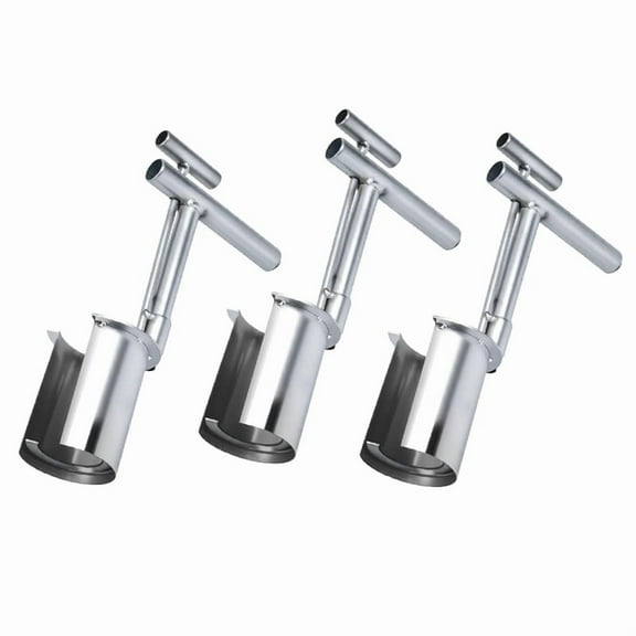 Bulb Planting Tool, Plant and Fruit Tree Seedling Transplanter, Simple Transplanting Garden Tool for Seed Planting,1set * bulb planter tool,Silver