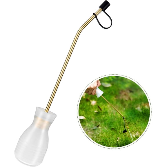 Bulb Powder Duster with Long Copper Tube, Professional Handheld Applicator for Diatomaceous Earth and Organic Gardening