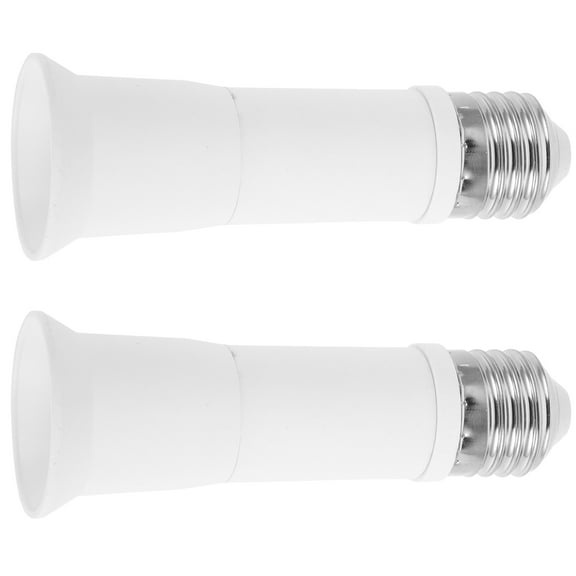 ETEREAUTY Lamp Electrical Outlet Extender Bulb Socket Extender White 2pcs