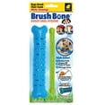 thumbnail image 1 of BulbHead BrushBone Textured Dog Chew Toy with Treat Holder – Durable Rubber Chew, 1 Count, 1 of 9