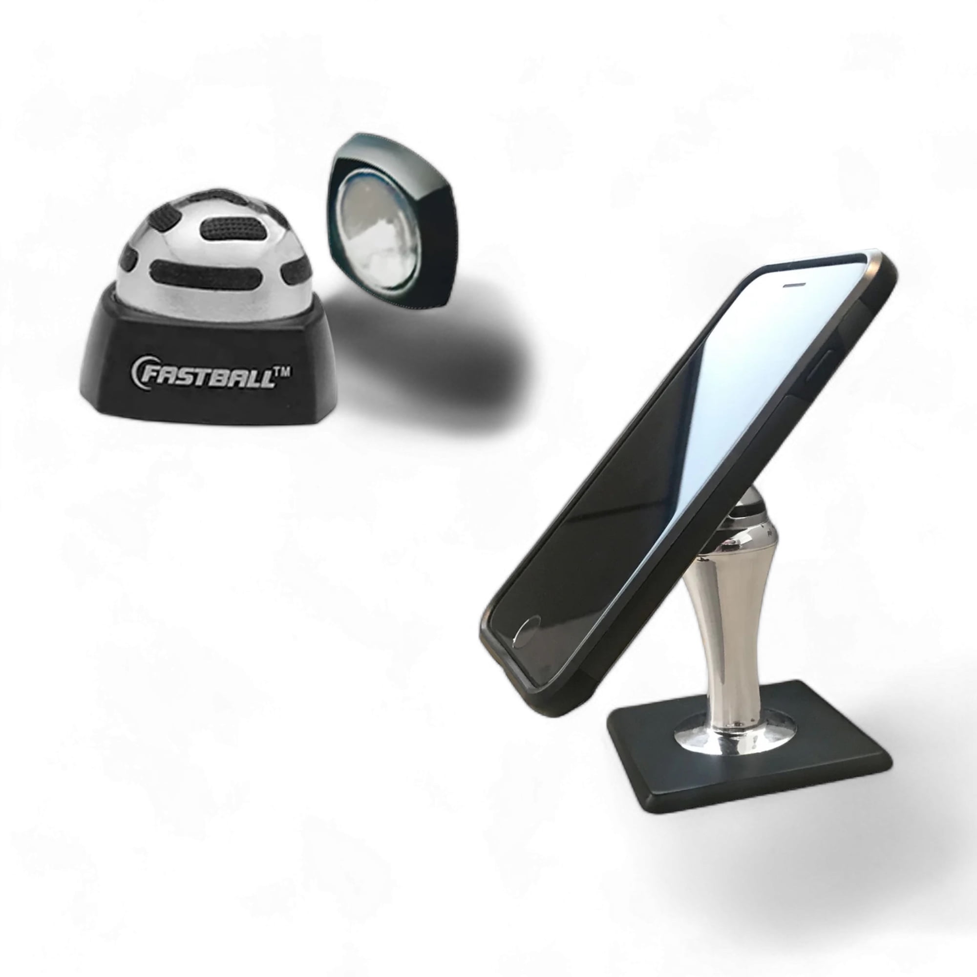 BulbHead Fastball Magnetic Car and Desk Cell Phone Mount Black