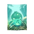 thumbnail image 1 of Bulbasaur Blanket, Soft Flannel Throw Cozy Flannel Blankets Travel Throw Blanket Super Soft Lightweight Bedding Lap Chair Sofa for Adults Kids Teens 80"X60", 1 of 9