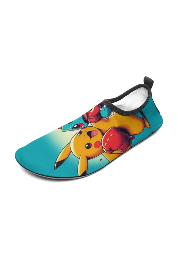Bulbasaur Water Shoes Beach Swim Barefoot Quick Dry Aqua Socks, Non-Slip Sporty Water Shoes for Men Women 13/14men