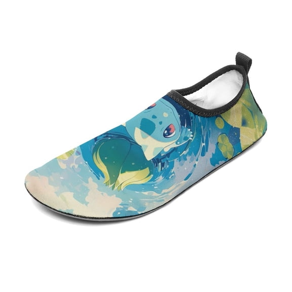 Bulbasaur Water Shoes Beach Swim Barefoot Quick Dry Aqua Socks, Non-Slip Sporty Water Shoes for Men Women 5/6women