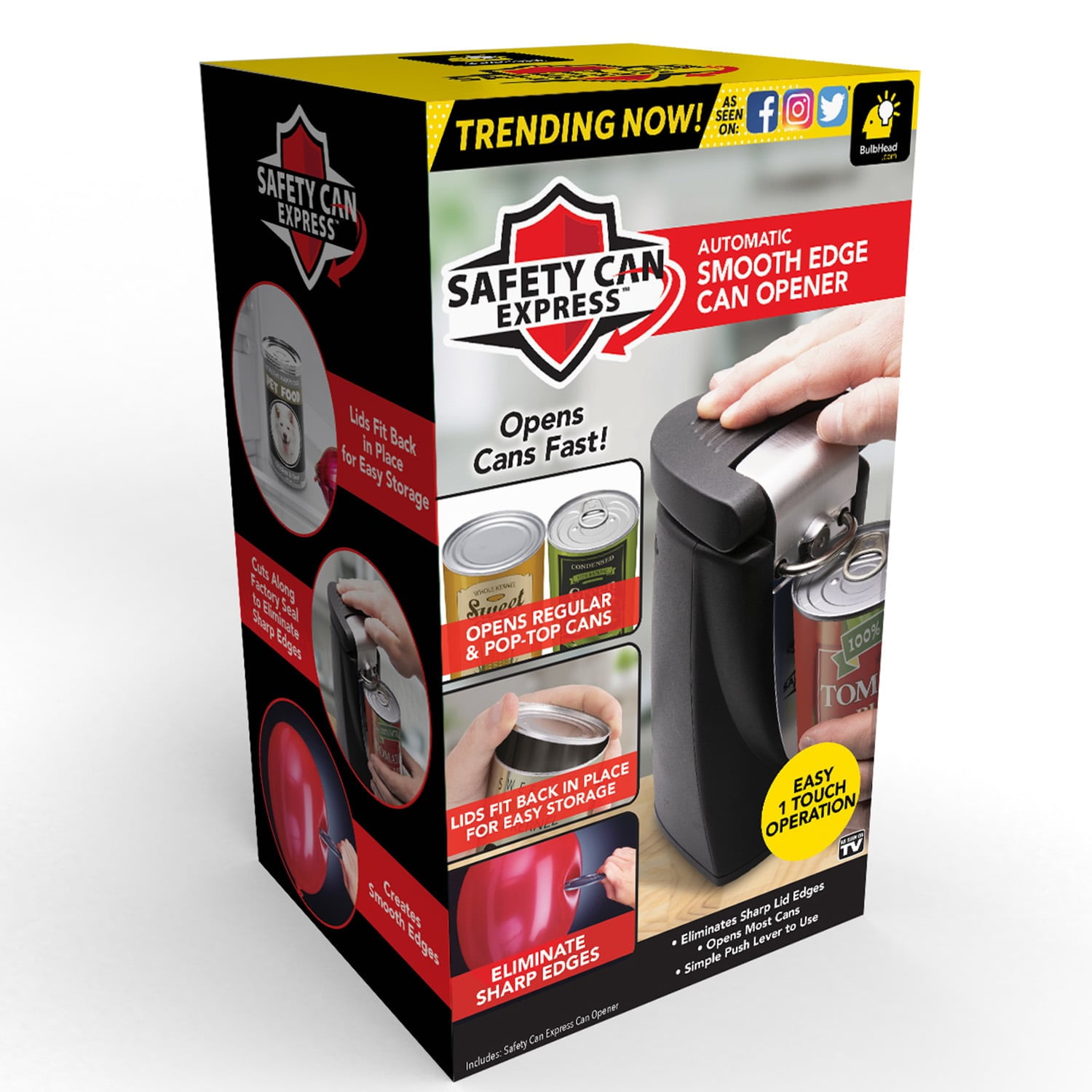 Safety Can Express Smooth Edge Automatic Can Opener
