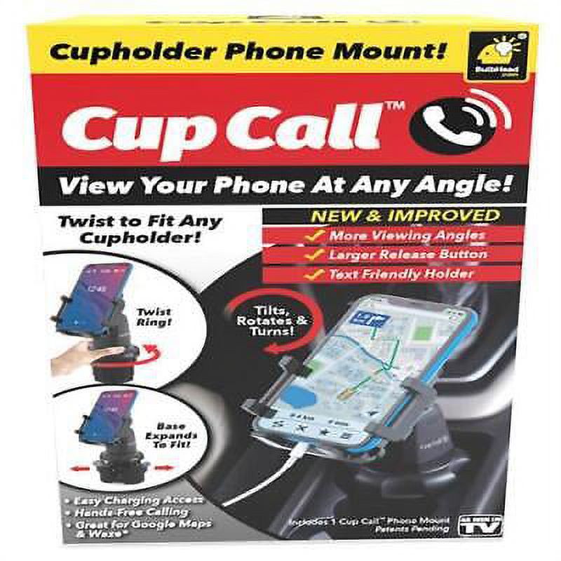 Bulbhead Cup Call Cell Phone Holder Plastic 1 pk