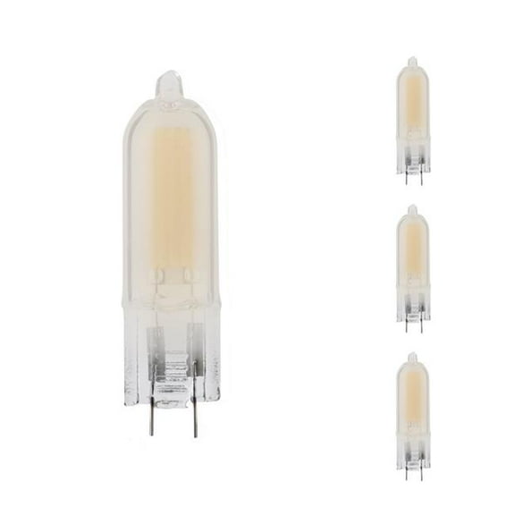 Bulbrite 862039 1.8W 2700K 12V G4 Base Wafer Frost Glass LED Bulb - Pack of 4