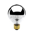 thumbnail image 1 of Bulbrite 100G25HM Half Chrome 100W Globe Shape Bulb - 2 Pack by Bulbrite, 1 of 1