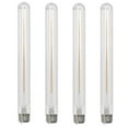 thumbnail image 1 of Bulbrite 862774 11 in. 5W T9 Shape 2700K Dimmable LED Bulb, Clear - Pack of 4, 1 of 7