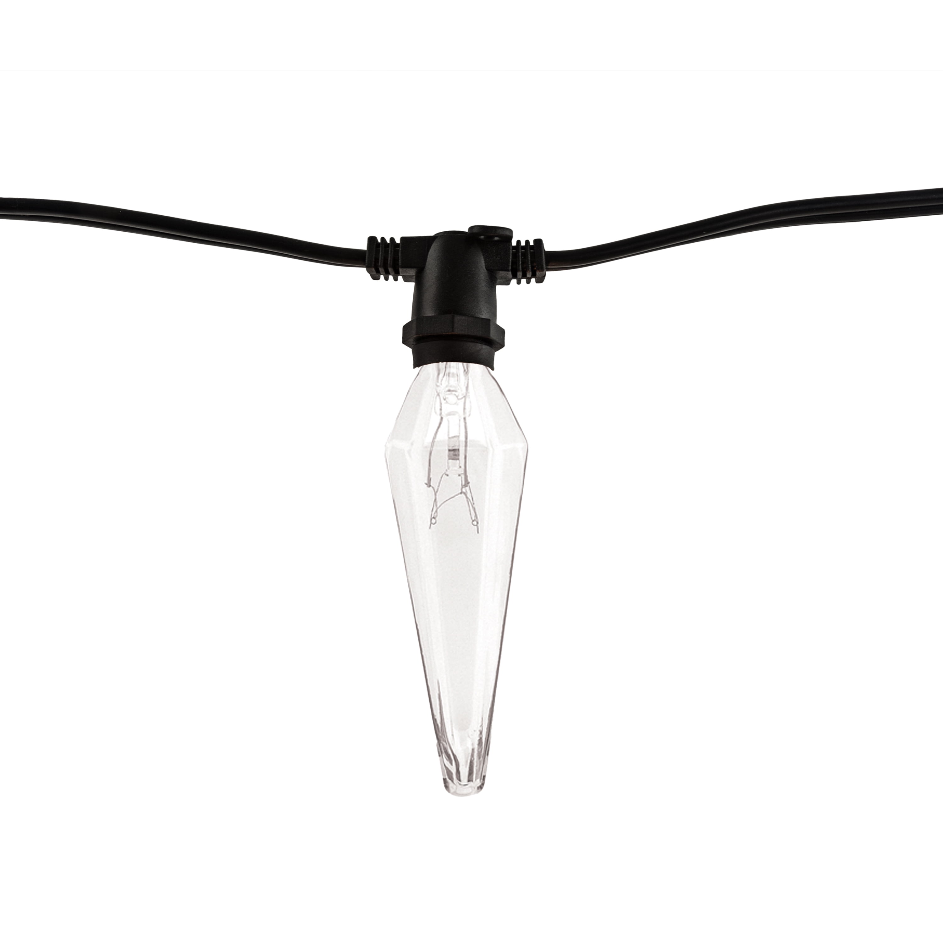Warm White 14' Outdoor String Lights with Prism Bulbs