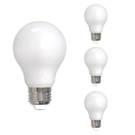 Bulbrite 862305 14W Dimmable A19 Shape 4000K Milky Filament Medium E26 Base LED Bulb - Pack of 4