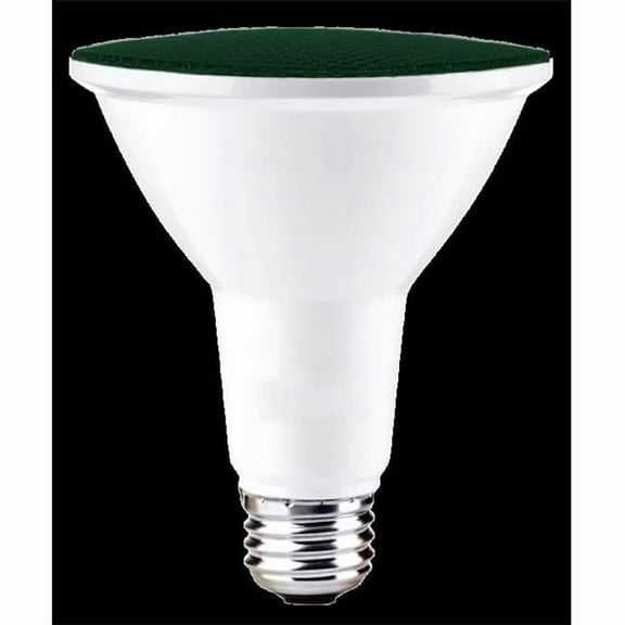 Bulbrite 861909 15W PAR38 Shape Flood Wet Dimmable LED Bulb, Green - Pack of 2