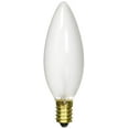 thumbnail image 1 of Bulbrite 25CTF/E14 25-Watt European Base Incandescent Torpedo Chandelier Bulb, Frost, 1 of 1