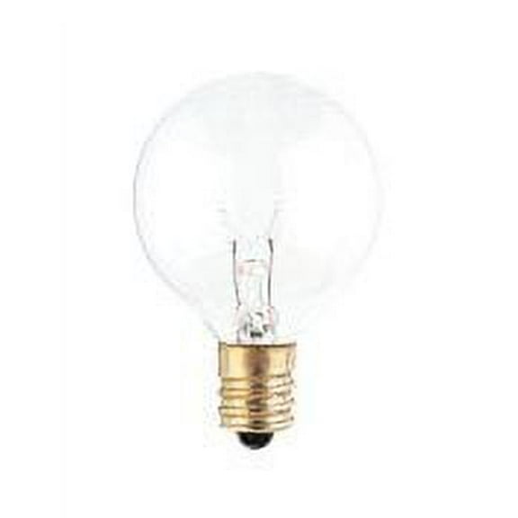 Bulbrite 301025 - 50PK - 25W - G12 - Candelabra Base - 130V - 2700K - 2,500Hrs - Clear - Incandescent Globe Light Bulbs