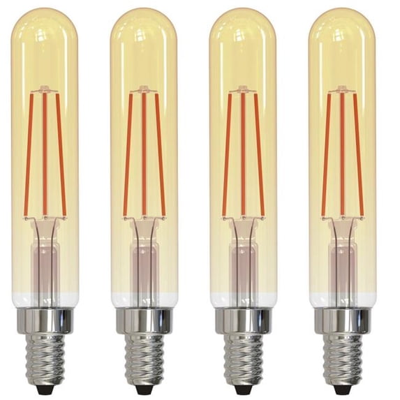 Bulbrite 862780 5W T8 Shape 2100K Dimmable Filament LED Bulb - Pack of 4