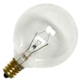 thumbnail image 1 of Bulbrite 391160 60-Watt Incandescent G16. 5 Globe&amp;#44; Candelabra Base&amp;#44; Clear - Pack Of 25, 1 of 4