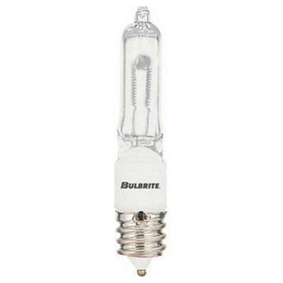 Bulbrite 610032 Q35FR-MC 35-Watt Dimmable Halogen JD Type T4- Mini-Candelabra Base- Frost - Pack of 5