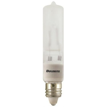Bulbrite 610052 Q50FR-MC 50-Watt Dimmable Halogen JD Type T4- Mini-Candelabra Base- Frost