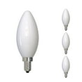 thumbnail image 1 of Bulbrite 862081 6W Dimmable B11 Shape 4000K Milky Filament Candelabra E12 Base LED Bulb - Pack of 4, 1 of 1
