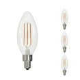 thumbnail image 1 of Bulbrite 862079 6W Dimmable B11 Shape 5000K Filament Candelabra E12 Base LED Bulb, Clear - Pack of 4, 1 of 1