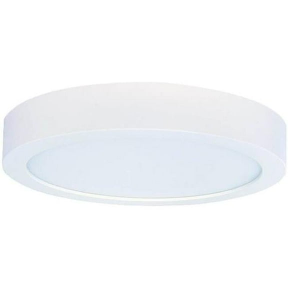 Bulbrite Single LED 9'' Round Flush Mount Fixture 75W Equivalent 2700K/Warm White White Finish