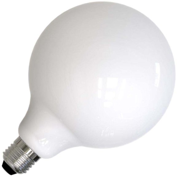 Bulbrite 8.5 Watt Dimmable Milky Finish Globe G40 LED Light Bulb with Medium (E26) Base, 2700K Warm White Light, 800 Lumens