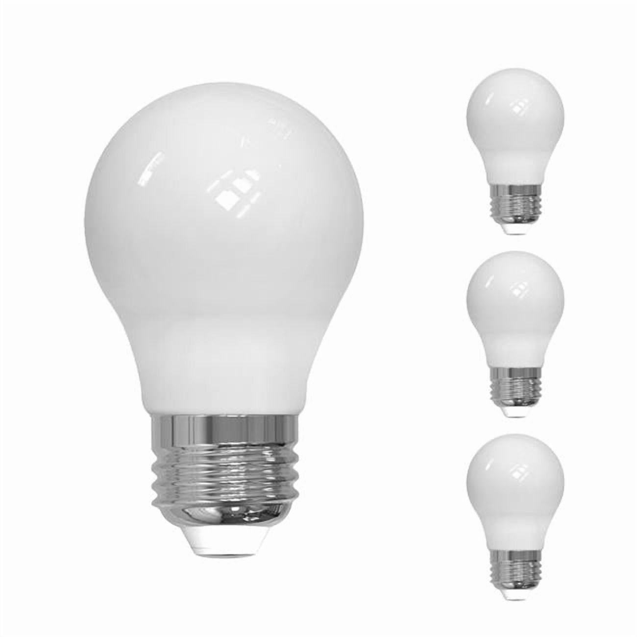 Bulbrite 862059 7W A15 Shape 2700K Filament Candelabra E12 Base Dimmable LED Bulb, Milky - Pack of 4