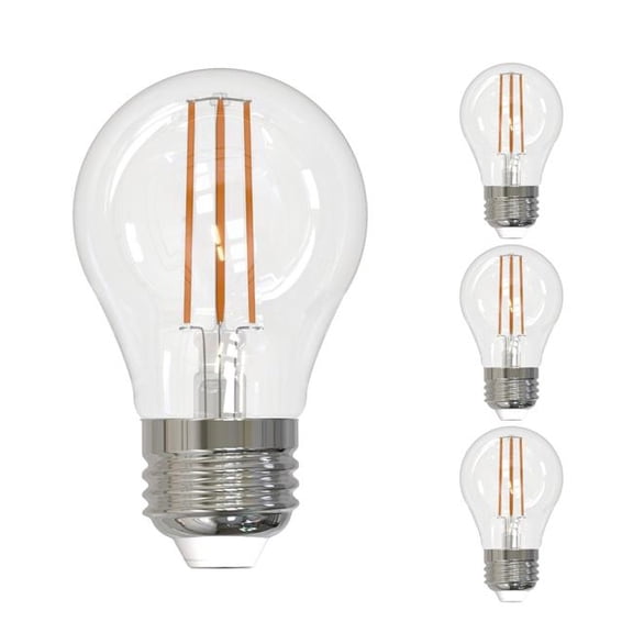 Bulbrite 862058 7W A15 Shape 3000K Filament Candelabra E12 Base Dimmable LED Bulb, Clear - Pack of 4