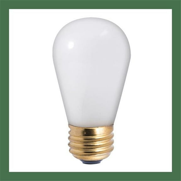 Bulbrite 861306 11 watt Dimmable S14 Incandescent Light Bulbs with Medium E26 Base, Frost Finish - Pack of 25