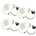 thumbnail image 1 of Bulbrite Pack of (4) 14 Watt Adjustable 5/6'' Integrated LED Recessed Downlight with E26 Quick Connect Adaptor and Gimbal  3000K Soft White Light  1100 Lumens, 1 of 7