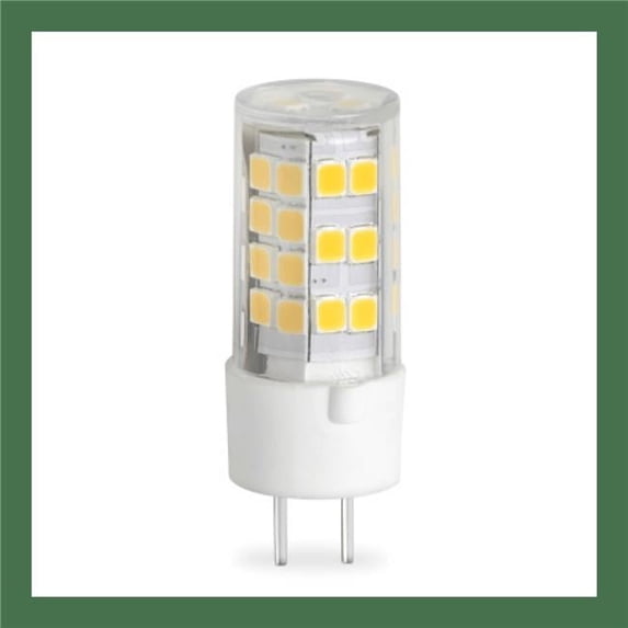 Bulbrite Pack of (2) 4.5 Watt 120V Dimmable Clear T6 LED Mini Light Bulbs with Bi-Pin (GY6.35) Base 3000K Soft White Light 400 Lumens