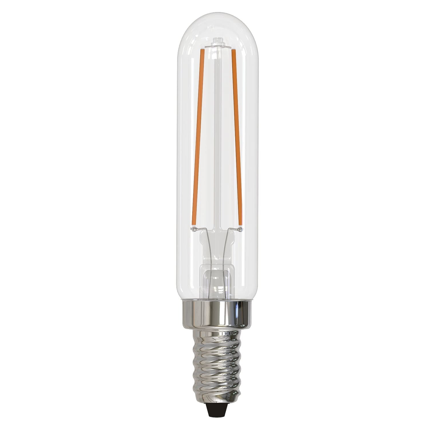 Bulbrite Pack of (4) 2.5 Watt Dimmable Clear Filament T6 Candelabra (E12) LED Bulb - 180 Lumens  2700K  and 80 CRI