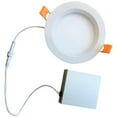 thumbnail image 1 of Bulbrite Pack of (2) 14 Watt 6'' Round Integrated LED Recessed Downlight with Metal JBOX  2700K Warm White Light  1100 Lumens, 1 of 5
