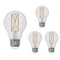thumbnail image 1 of Bulbrite 862825 LED Filament 9 W Dimmable A19 Light Bulb with Glass Finish & Medium E26 Base - 2700K Warm White Light, 1100 Lumens, Clear - Pack of 4, 1 of 7