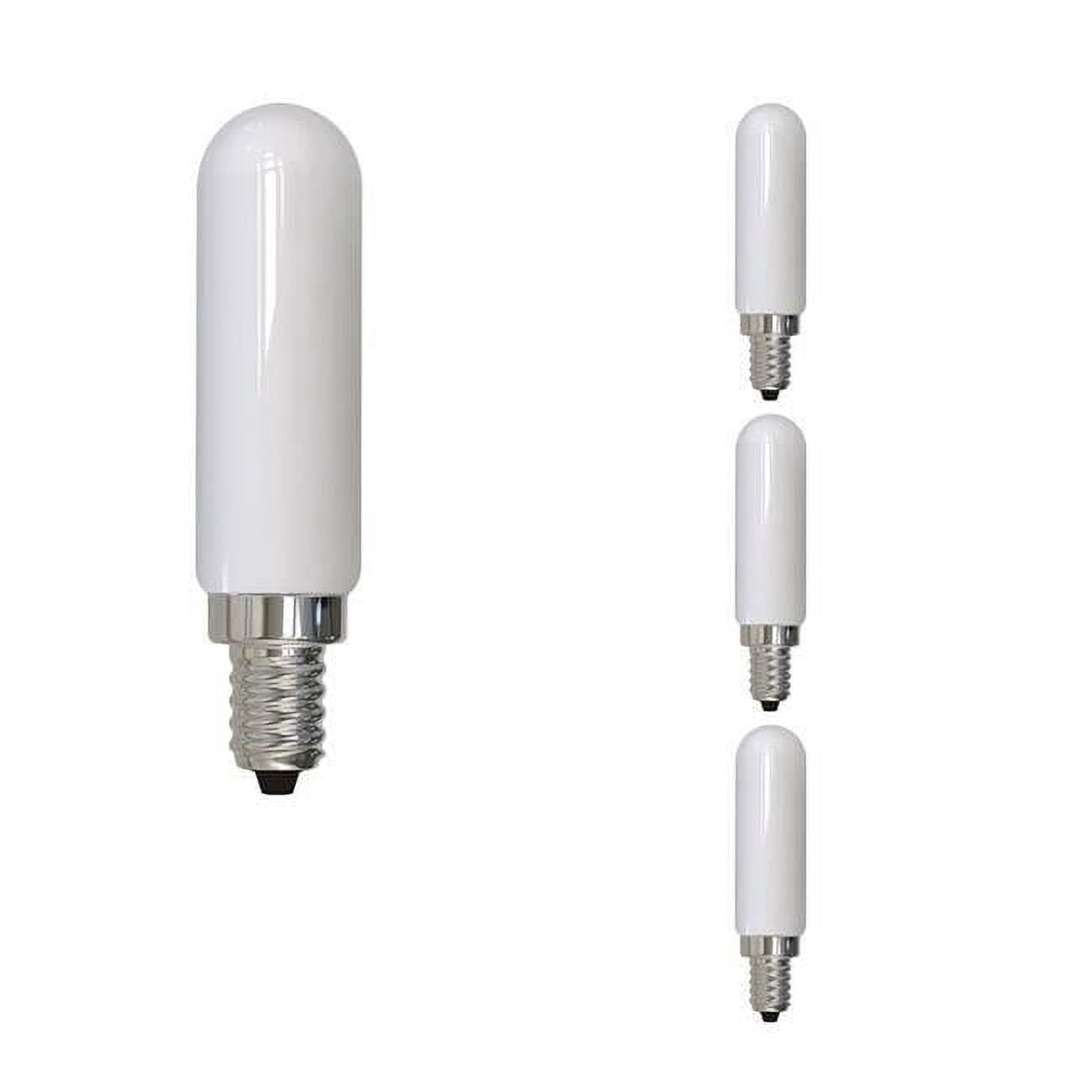 Bulbrite 862854 3000K 400 Lumen 4.5 watt LED Filament Dimmable T6 Light Bulbs with a Milky & Candelabra E12 Base, Soft White - Pack of 4