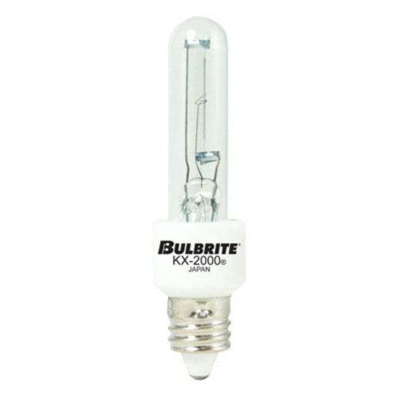 Bulbrite KX60CL/MC - 60W T3 KX2000 CLEAR E11 120V