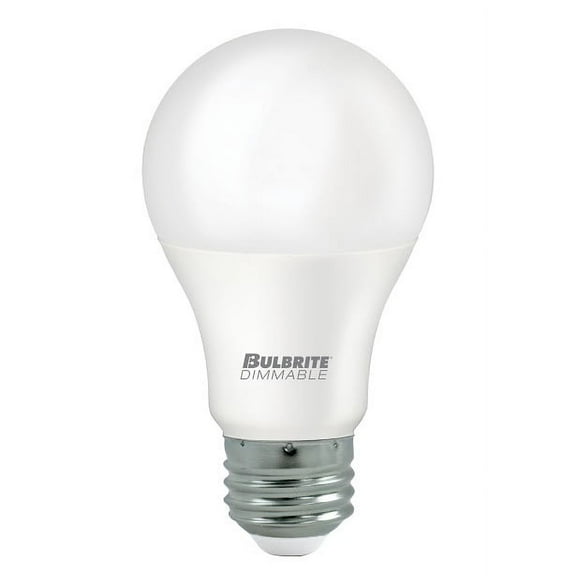 Bulbrite LED Filament Pack of (4) 9 Watt Dimmable A19 Light Bulb with Frost Glass Finish and Medium (E26) Base - 3000K (Soft White Light), 800 Lumens