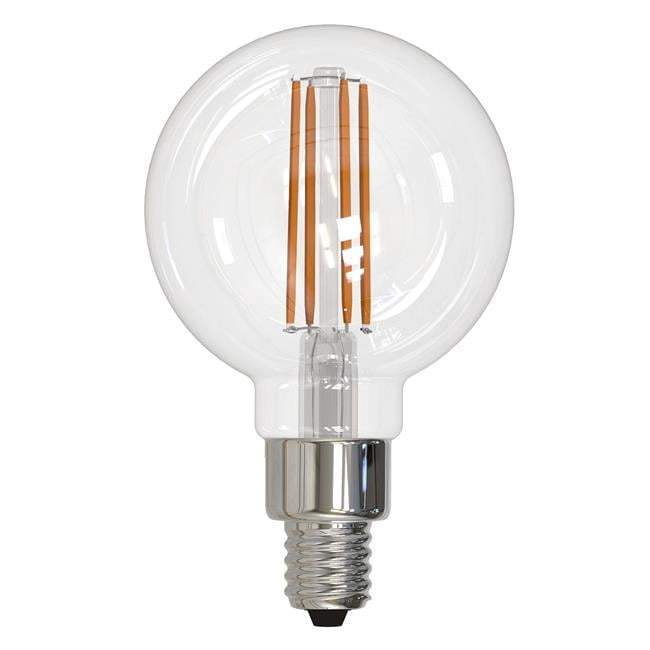 Bulbrite  Multi Pack Dimmable G16 Candelabra (E12) LED Bulb Milky Finish Pack of (3) 4 Watt