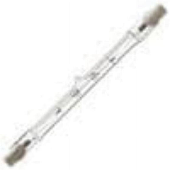 Bulbrite Pack of (10) 300 Watt 120V Dimmable Clear T3 Halogen Mini Light Bulbs with Double Ended (RSC) Base, 2900K Soft White Light