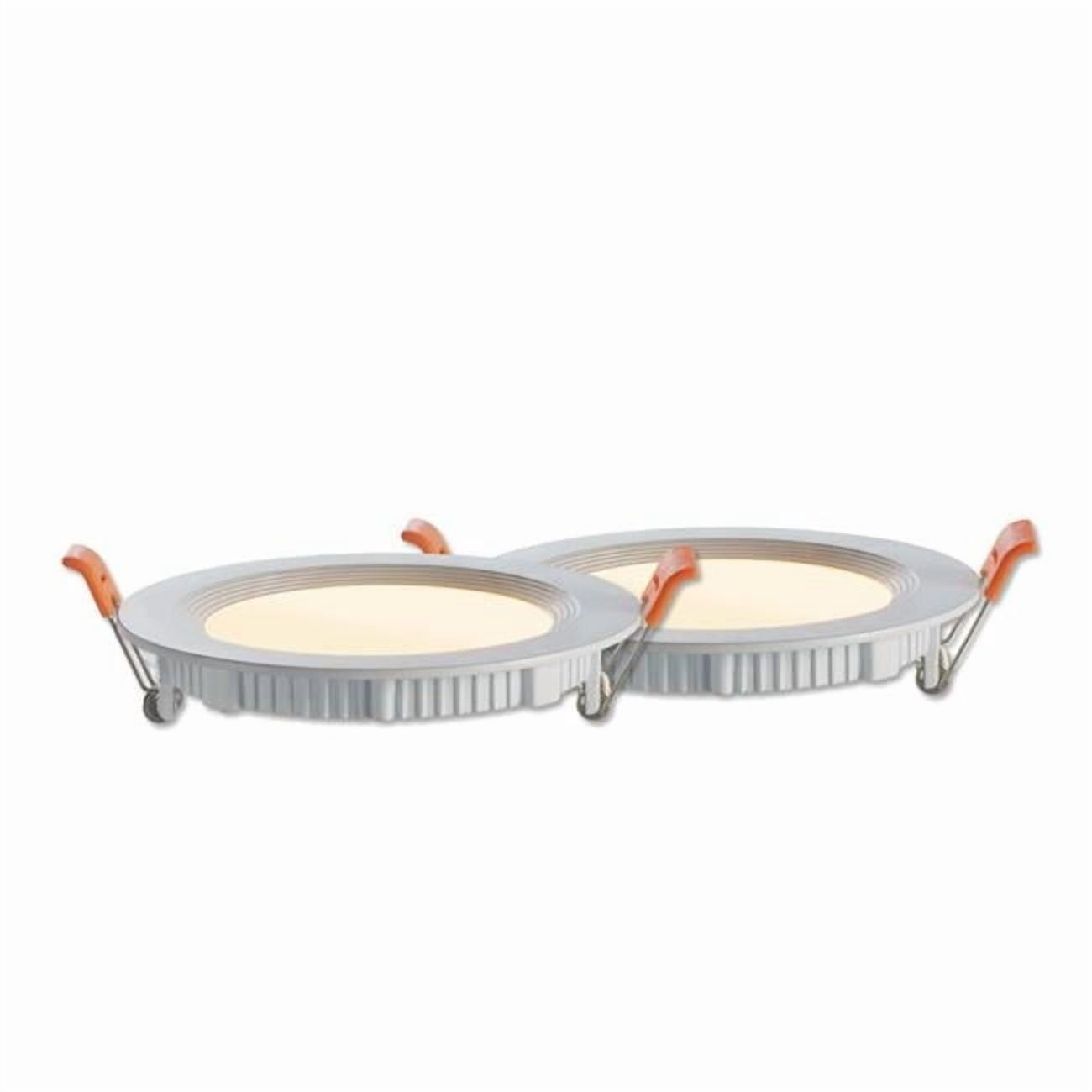 Led Light Recess Bulbrite Pack of (2) 14 Watt 6'' Round Integrated LED Recessed ...