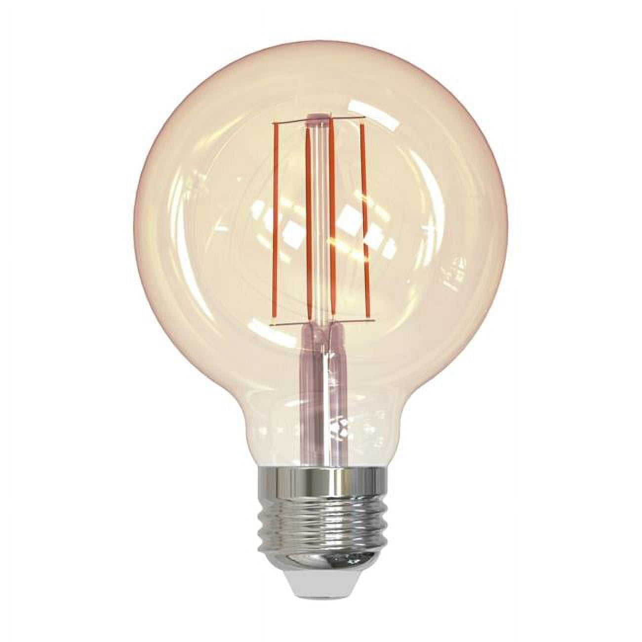 Amber Antique G25 LED Dimmable Light Bulb, 40 Watt Equivalent