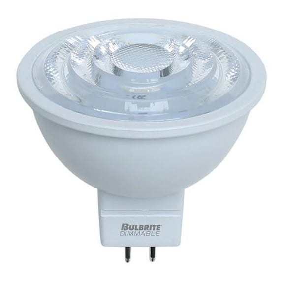 Bulbrite Pack of (3) 7 Watt Dimmable MR16 Flood LED Lights Bulbs with Bi-Pin (GU5.3) Base, 3000K Soft White Light, 570 Lumens
